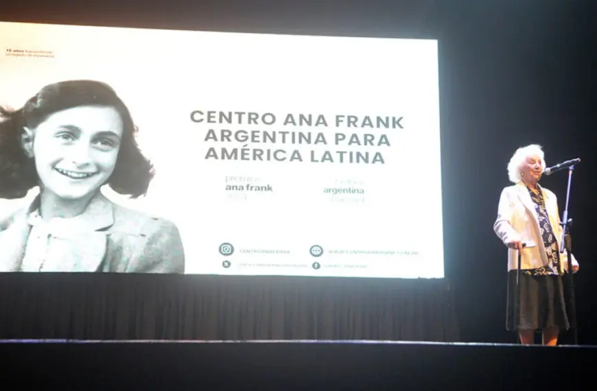 ESTELA DE CARLOTTO RECIBIÓ EL PREMIO ANA FRANK POR SU LUCHA «INCLAUDICABLE» POR LA MEMORIA, LA VERDAD Y LA JUSTICIA