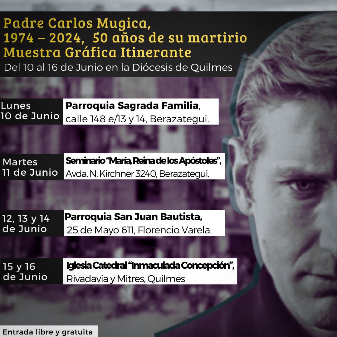 MUESTRA GRÁFICA ITINERANTE SOBRE EL PADRE CARLOS MUGICA