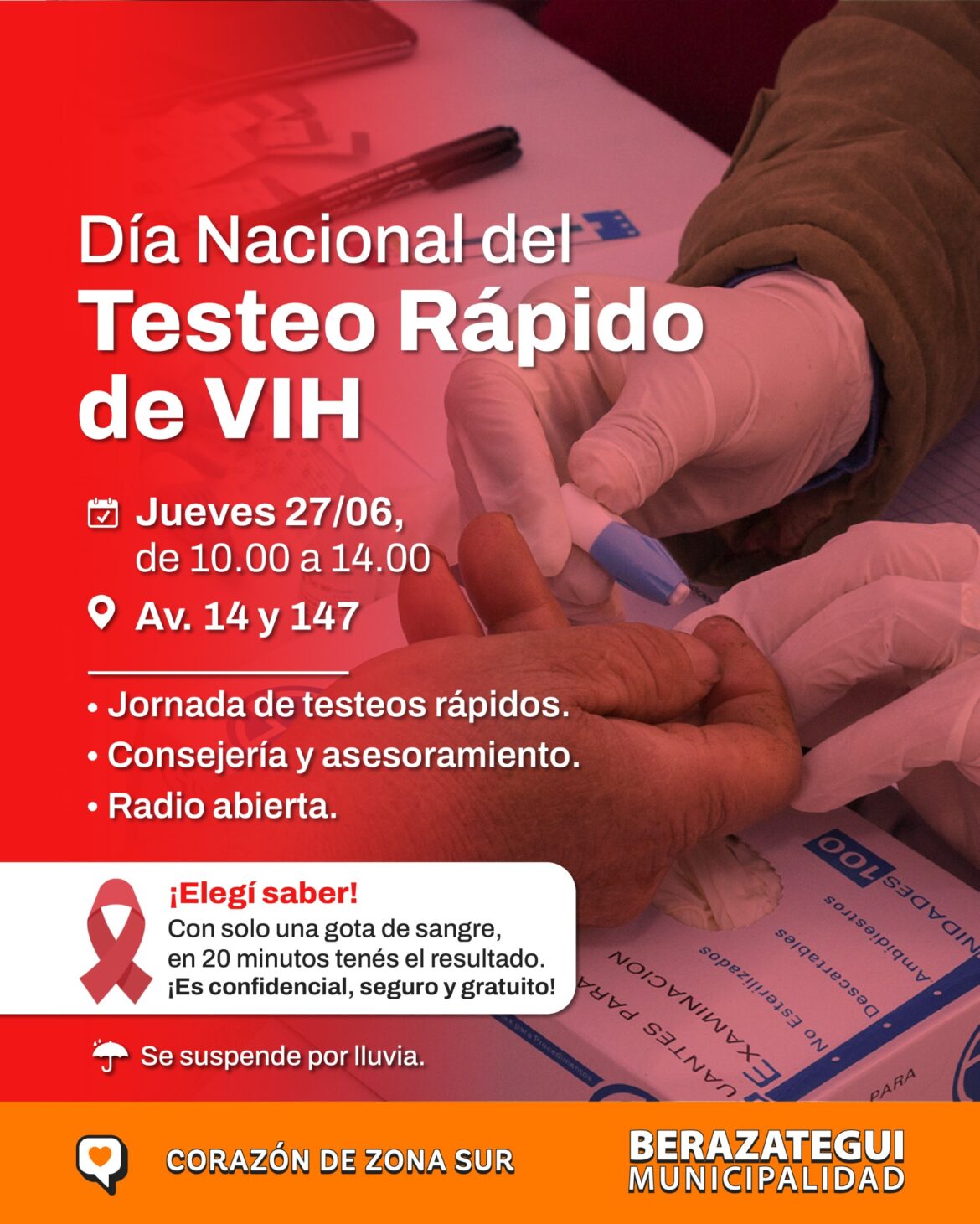 JORNADA POR EL DÍA NACIONAL DEL TESTEO RÁPIDO DE VIH