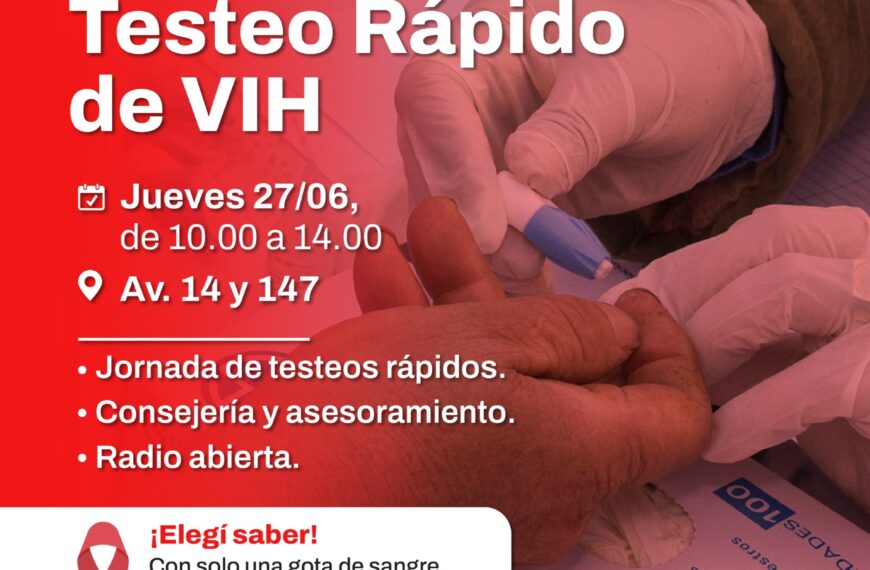 JORNADA POR EL DÍA NACIONAL DEL TESTEO RÁPIDO DE VIH