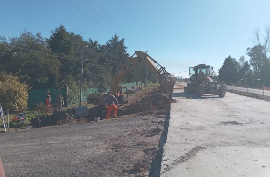 AVANZAN LAS OBRAS VIALES EN VARELA