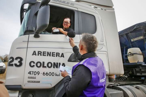 MAYRA MENDOZA SUPERVISÓ UN NUEVO OPERATIVO DE CONTROL DE TRÁNSITO PESADO