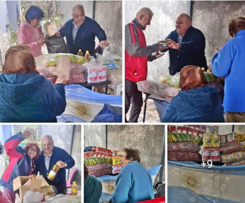 MARCELO IGLESIAS PARTICIPÓ DE LA ENTREGA DE MERCADERIA A LOS JUBILADOS