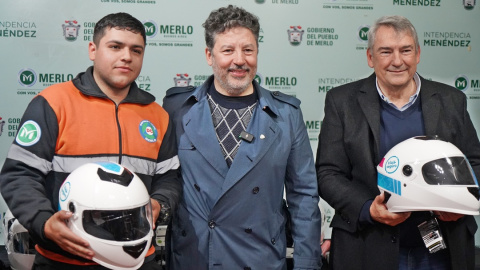 EN MERLO, MENÉNDEZ Y D’ONOFRIO ENTREGARON EQUIPAMIENTO