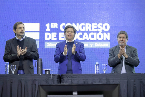 EN SAN MARTIN KICILLOF ENCABEZÓ CONGRESO DE EDUCACION