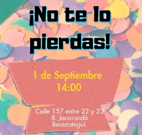 FIESTA DE LAS NIÑECES EN BARRIO JACARANDÁ DE BERAZATEGUI