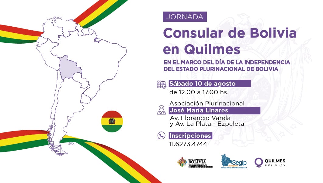 JORNADA CONSULAR INTEGRAL DE BOLIVIA EN QUILMES