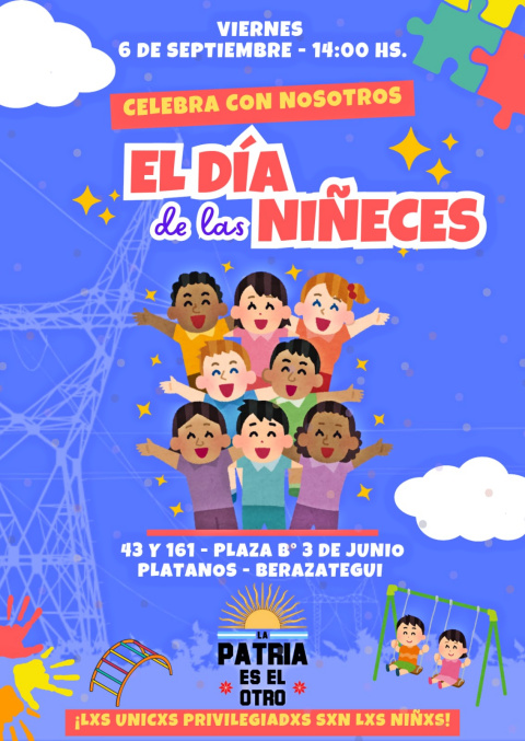 LA PATRIA ES EL OTRO FESTEJA HOY DIA DE LAS NIÑECES EN PLATANOS