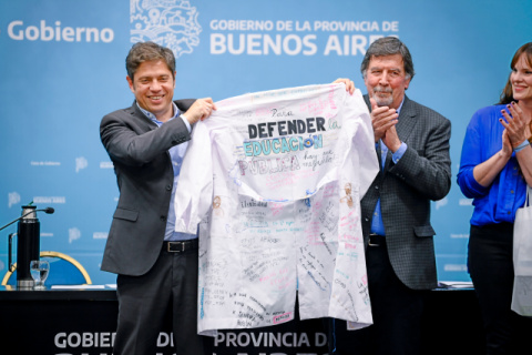 Kicillof anunció un proyecto para establecer la obligatoriedad de la educación desde los tres años