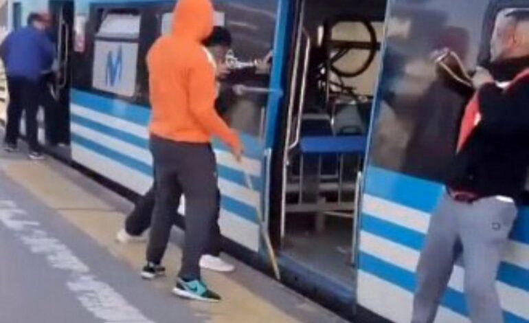 ONCE HOMBRES FUERON ARRESTADOS POR UNA PELEA EN EL TREN SARMIENTO