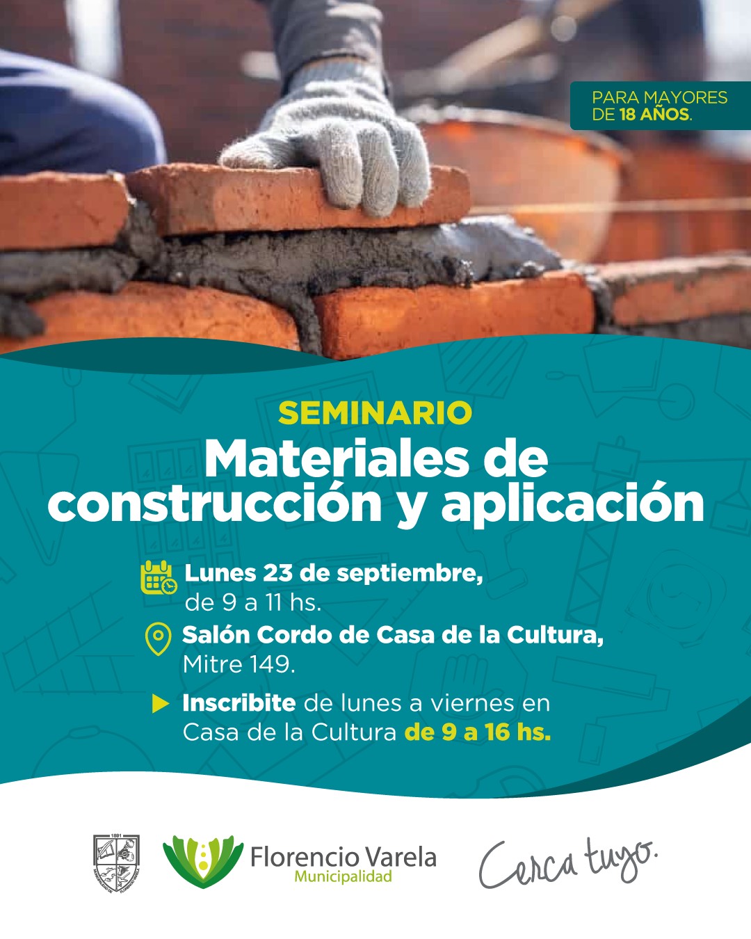 VARELA: SEMINARIO GRATUITO SOBRE MATERIALES DE CONSTRUCCIÓN Y SU APLICACIÓN