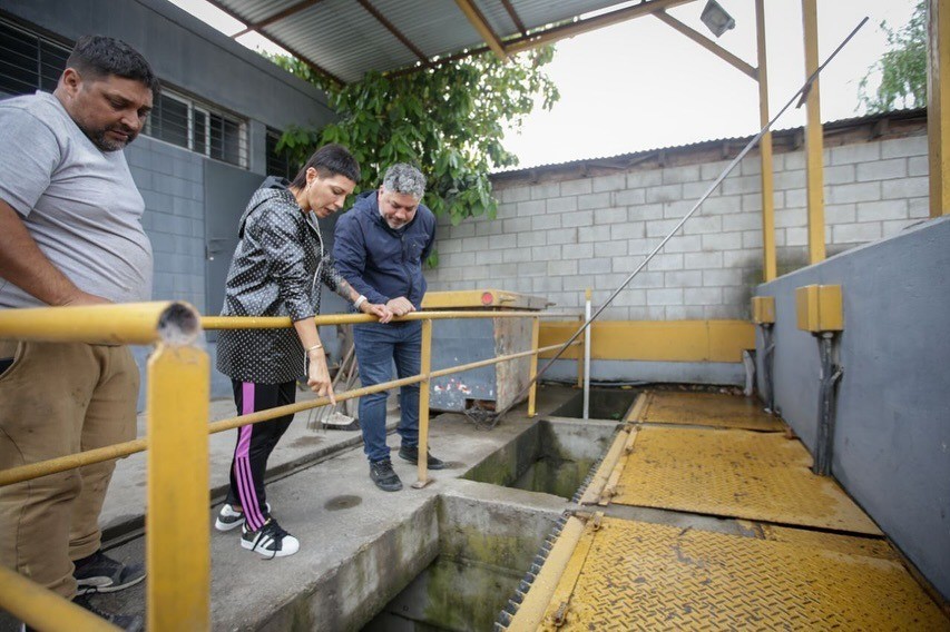 MAYRA SUPERVISÓ EL FUNCIONAMIENTO DE LA ESTACIÓN DE BOMBEO DE REPÚBLICA DEL LÍBANO Y ARROYO LAS PIEDRAS