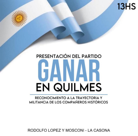 LANZAN EL NUEVO PARTIDO POLITICO: «GANAR»