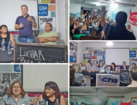 LUJÁN: PRIMER PLENARIO DE UNIDAD DE LA CTA A Y CTA T.