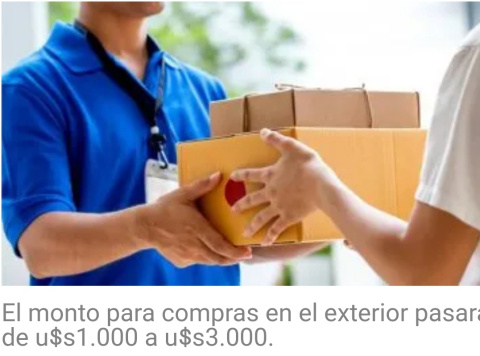 COMPRAS EN EL EXTERIOR HASTA U$S 3000