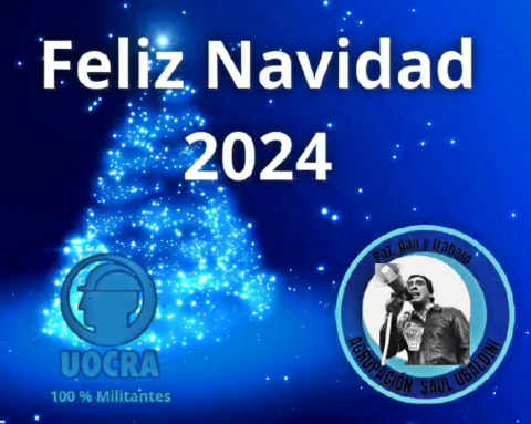 LA AGRUPACIÓN SAUL UBALDINI LES DESEA FELICES FIESTAS