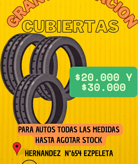CUBIERTAS PARA AUTOS $20 MIL PESOS