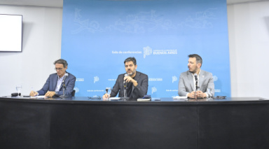 ULTIMO MOMENTO: CONFERENCIA DE PRENSA DE MINISTROS, BIANCO, KATOPODIS Y CUATTROMO