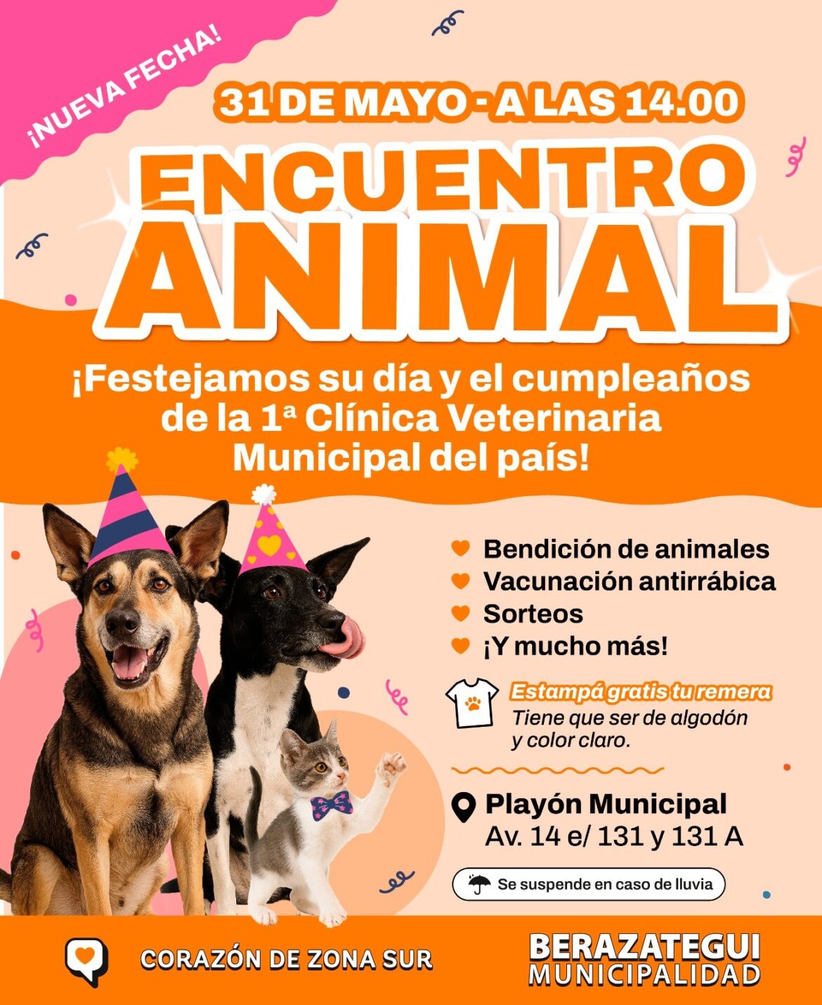 BERAZATEGUI CELEBRA EL DÍA DEL ANIMAL Y EL CUMPLEAÑOS DE LA CLÍNICA VETERINARIA MUNICIPAL