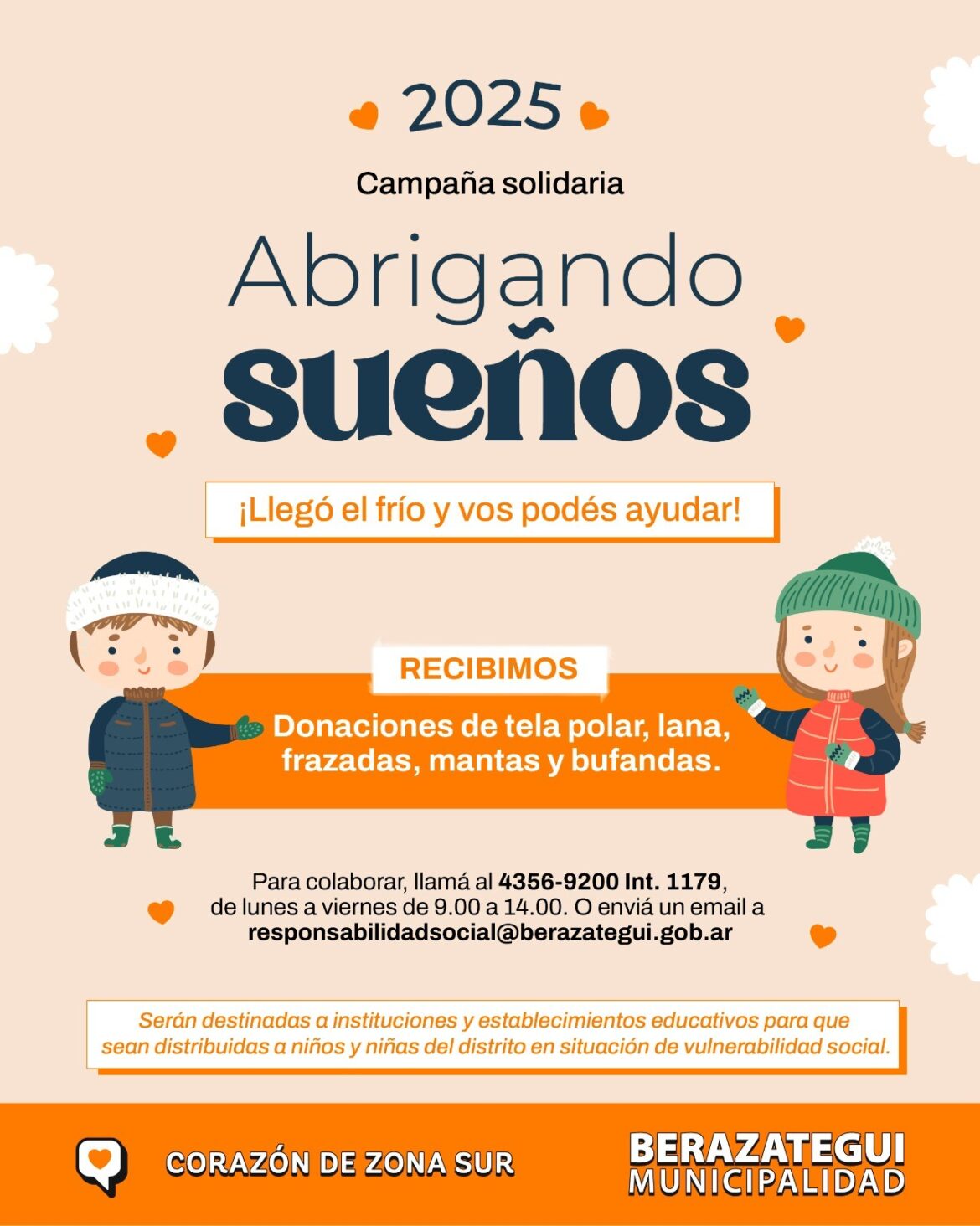 COMENZÓ UNA NUEVA EDICIÓN DE LA CAMPAÑA ABRIGANDO SUEÑOS