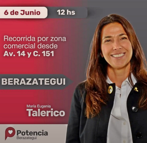 TALERICO, HOY VIERNES A LAS 12 EN BERAZATEGUI