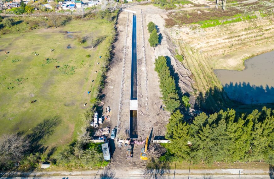 HUDSON: SE ENCUENTRA EN SU ETAPA FINAL UNA IMPORTANTE OBRA DE DESAGÜE PLUVIAL