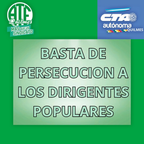 COMUNICADO DE ATE QUILMES