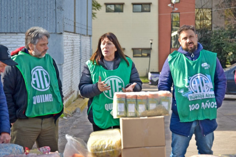 ATE QUILMES SE MANIFESTÓ EN CONTRA DE LOS DESCUENTOS A TRABAJADORES DE TRANSITO