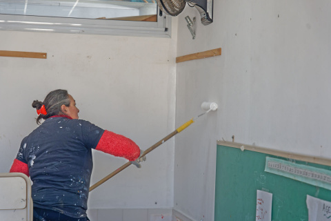 BERAZATEGUI: PINTARON AULAS EN EL JARDÍN DE INFANTES N° 913