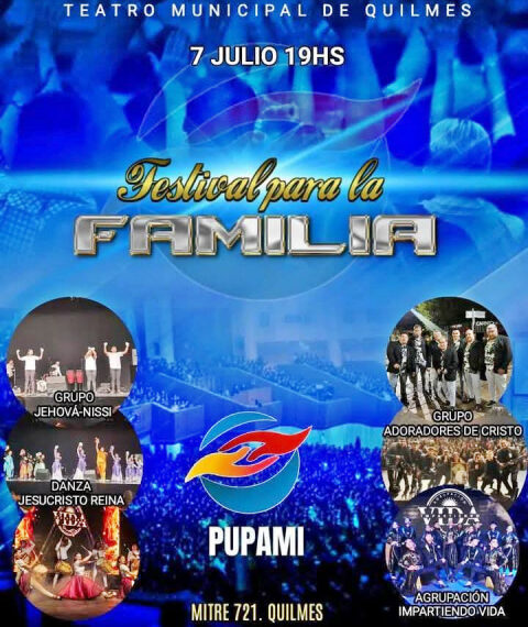 HOY NO TE PIERDAS LA FIESTA DE LA FAMILIA EN EL TEATRO MUNICIPAL DE QUILMES