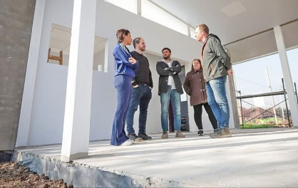 MAYRA SUPERVISÓ EL AVANCE DE LA CONSTRUCCIÓN DEL NUEVO EDIFICIO DEL CEF Nº 190 DE VILLA ALCIRA