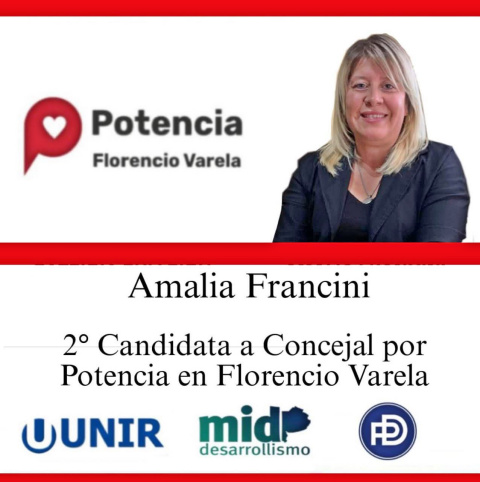 AMALIA FRANCINI VA CON «POTENCIA» EN FLORENCIO VARELA