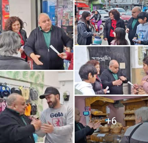 MARCELO IGLESIAS RECORRIÓ PUERTA A PUERTA, LA FERIA, Y EL CENTRO DE EZPELETA