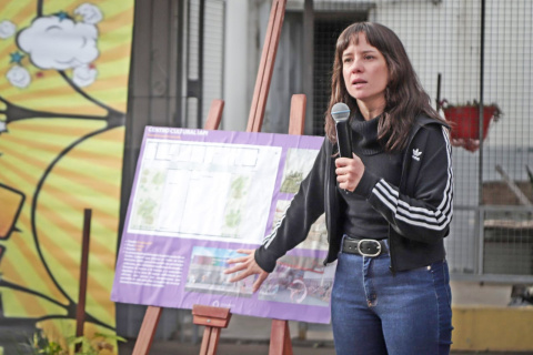 CECI SOLER SUPERVISÓ LA OBRA DEL CENTRO CULTURAL Y BIBLIOTECA IAPI