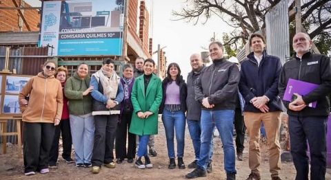 MAYRA Y EL MINISTRO ALONSO RECORRIERON LA OBRA DE CONSTRUCCIÓN DE LA NUEVA COMISARÍA 10ª DE DON BOSCO