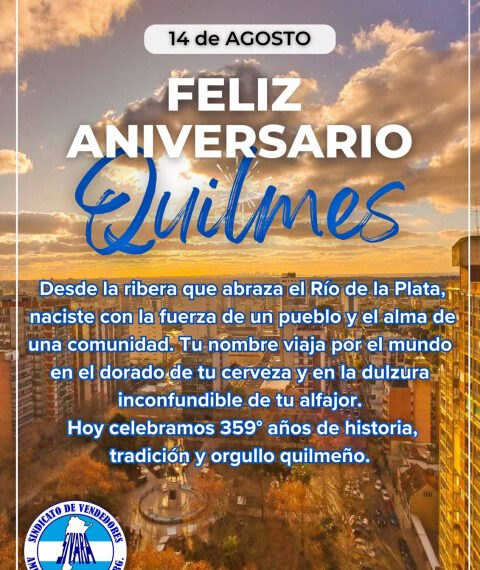 «FELIZ ANIVERSARIO QUILMES», TOTO GONZALEZ CONDUCCION.