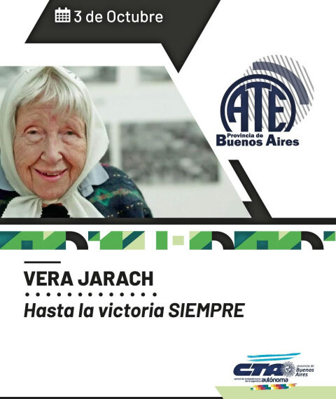 Falleció Vera Jarach, madre de Plaza de Mayo