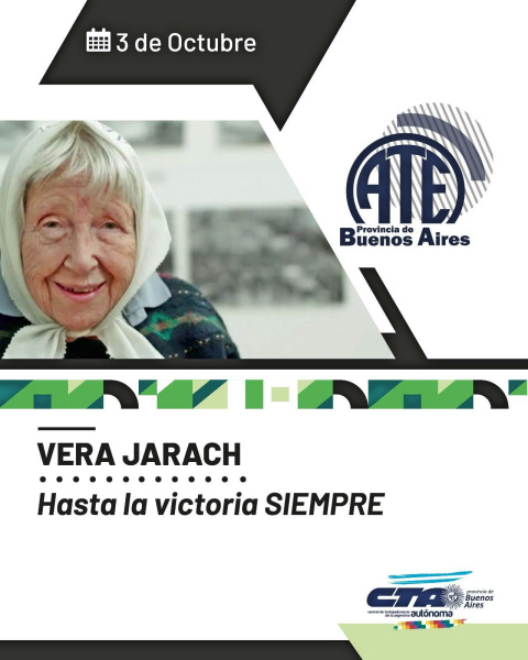 Falleció Vera Jarach, madre de Plaza de Mayo