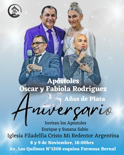 VIENEN LOS APOSTOLES DE ESTADOS UNIDOS A LA IGLESIA FILADELFIA DE BERNAL POR SU 25° ANIVERSARIO