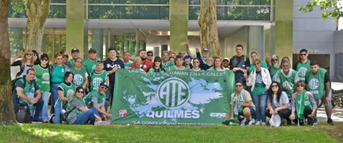 ATE QUILMES PARTICIPÓ DEL PARO Y MOVILIZACION AL MINISTERIO