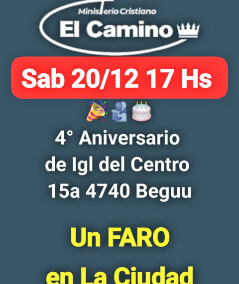 BERAZATEGUI: LA IGLESIA «DEL CENTRO» DEL PASTOR KUPEC, CUMPLE 4 AÑOS