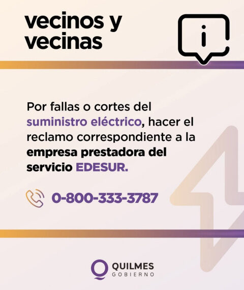 CORTES DE EDESUR: INFORMACIÓN IMPORTANTE PARA LAS Y LOS VECINOS