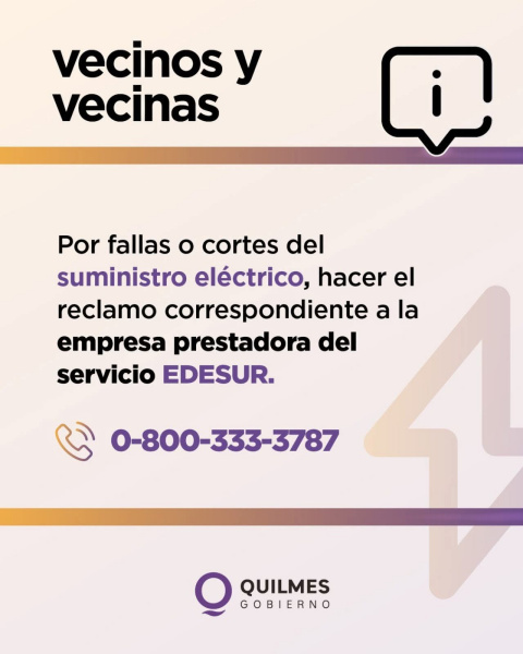 CORTES DE EDESUR: INFORMACIÓN IMPORTANTE PARA LAS Y LOS VECINOS