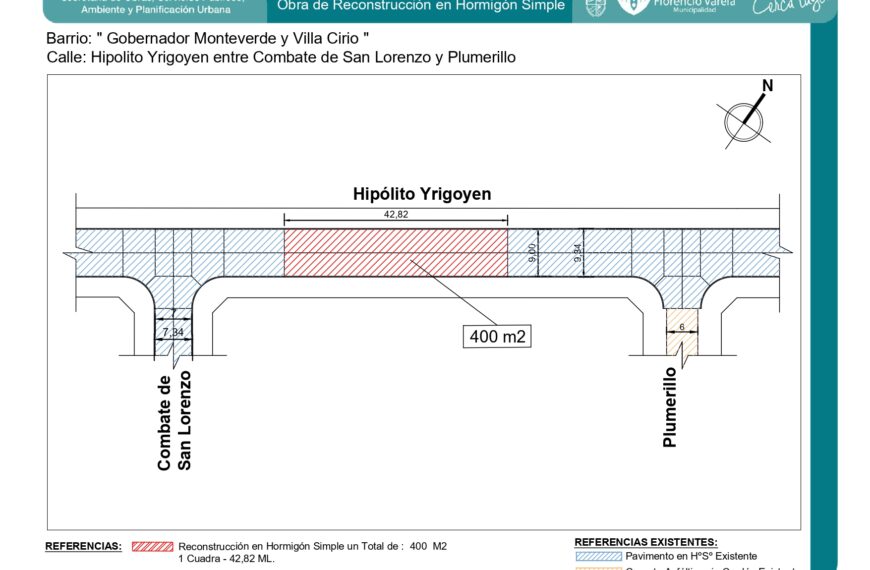RECONSTRUCCIÓN DE PAVIMENTO EN VILLA CIRIO Y GOBERNADOR MONTEVERDE
