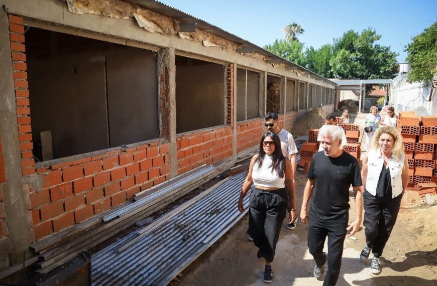 AVANZAN LOS TRABAJOS DE CONSTRUCCIÓN DEL NUEVO EDIFICIO DE LA ESCUELA SECUNDARIA Nº 8 DE DON BOSCO