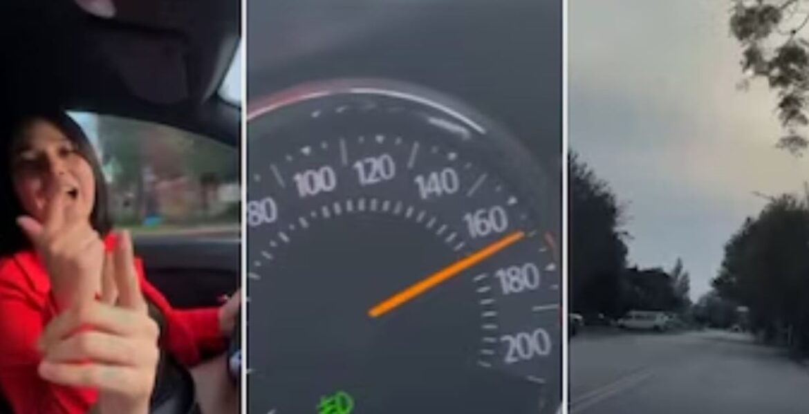 SE FILMÓ CUANDO MANEJABA A ALTA VELOCIDAD Y CRUZÓ EN ROJO: LE INHABILITARON LA LICENCIA