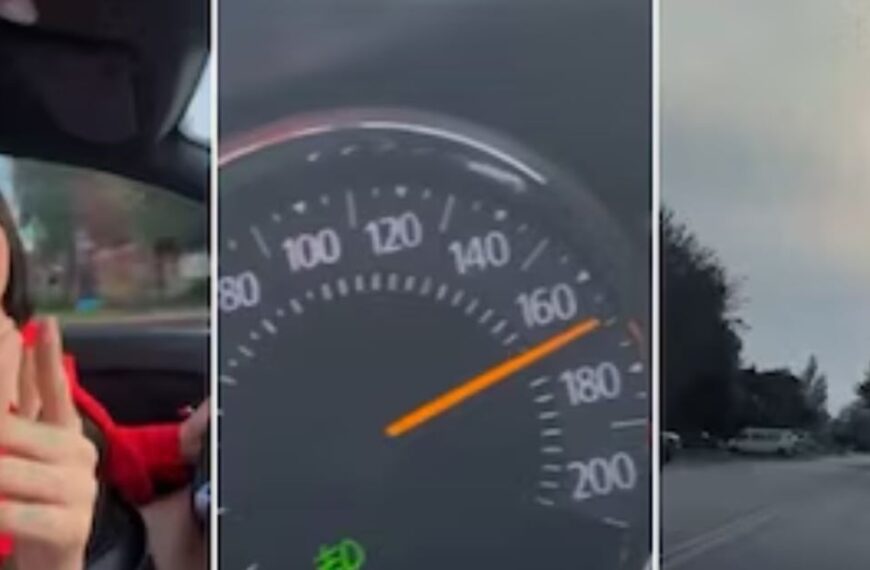 SE FILMÓ CUANDO MANEJABA A ALTA VELOCIDAD Y CRUZÓ EN ROJO: LE INHABILITARON LA LICENCIA