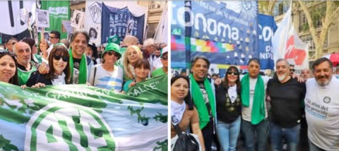 ATE QUILMES PARTICIPO DE LA MARCHA POR LOS 50 AÑOS DEL GOLPE