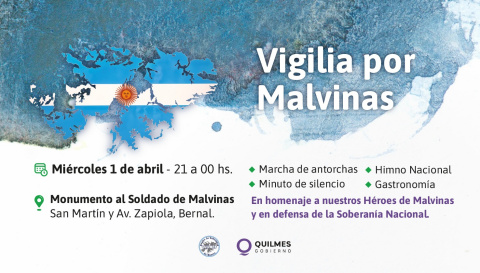 VIGILIA DÍA DEL VETERANO Y DE LOS CAÍDOS GUERRA DE MALVINAS
