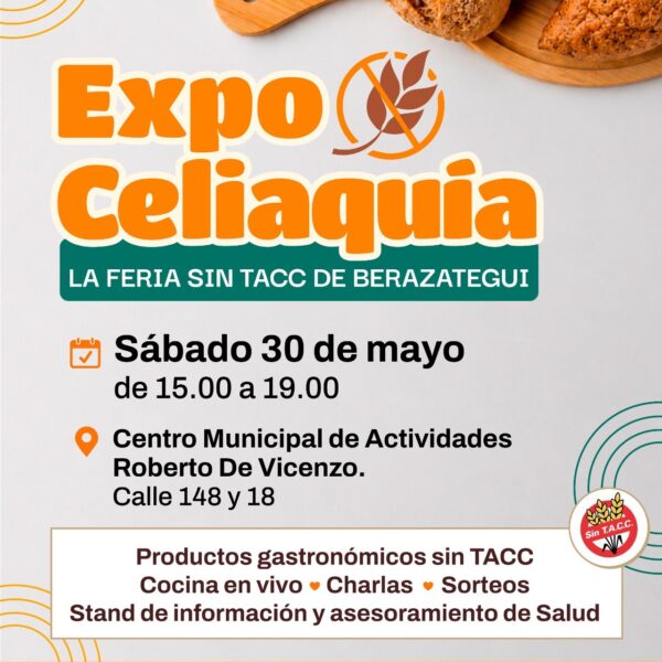 SE VIENE UNA EXPO CELIAQUÍA EN BERAZATEGUI